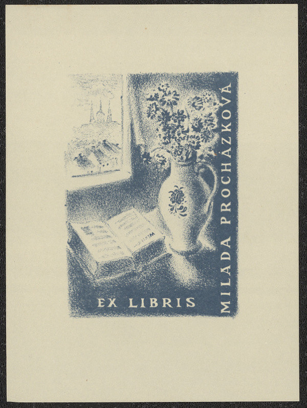 Jindřich Mahelka – Ex libris Milada Procházková 