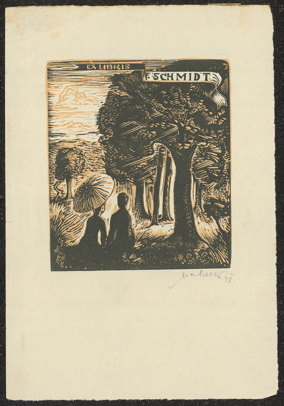 Jindřich Mahelka – Ex libris F. Schmidt 