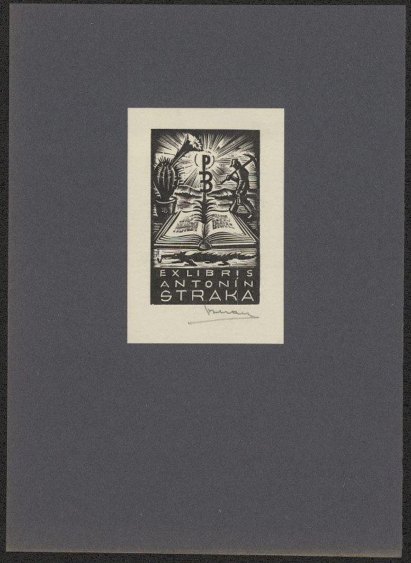 Jaro (Jaroslav) Beran – Exlibris Antonín Straka PB 