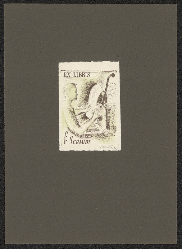Jindřich Mahelka – Ex libris F. Schmidt 