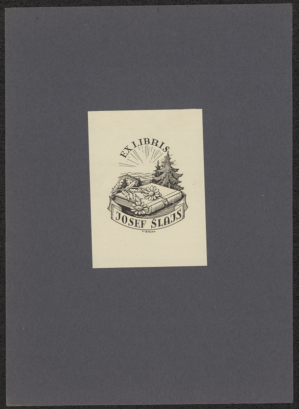 Jaro (Jaroslav) Beran – Exlibris Josef Šlajs 