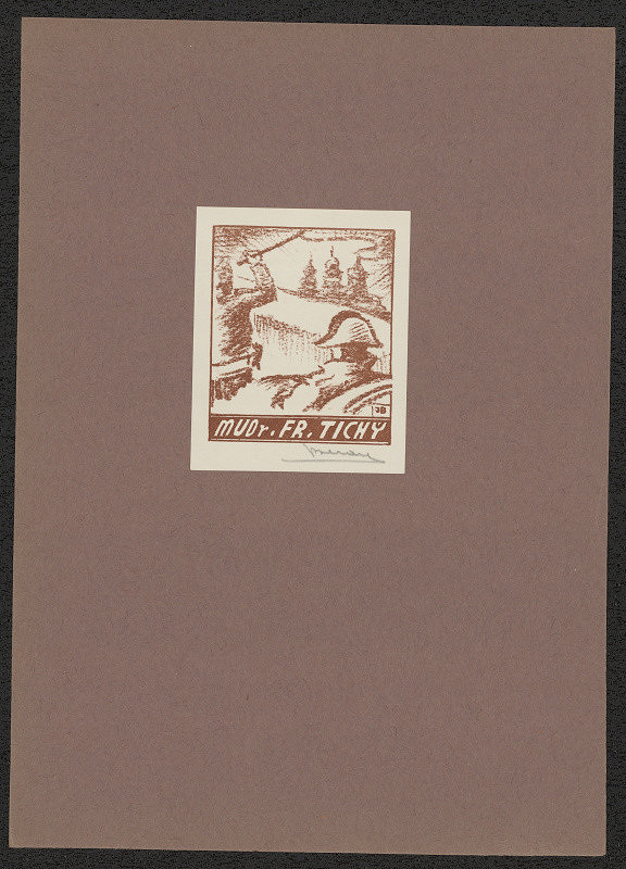 Jaro (Jaroslav) Beran – Exlibris MUDr.Fr.Tichý 