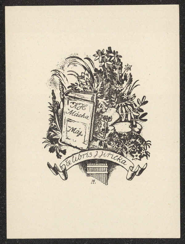 Jaroslav Mařík – Ex libris J. Jiřička, K.H. Mácha, Maj 
