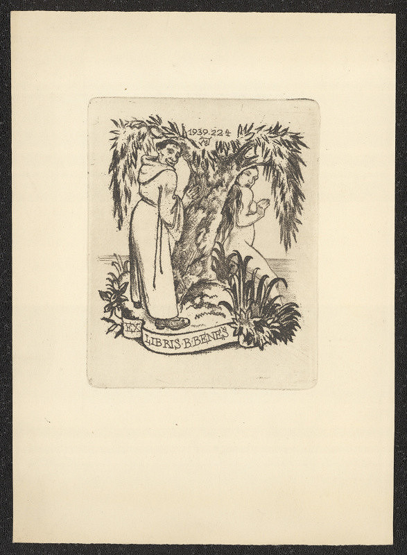 Jaroslav Mařík – EX libris B. Beneš 