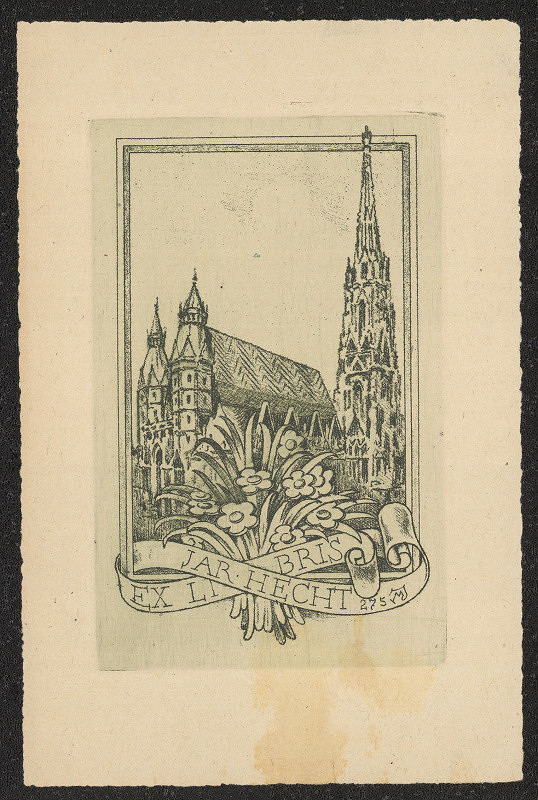 Jaroslav Mařík – Ex libris Jar. Hecht 