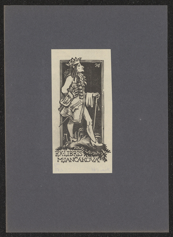 Jaroslav Mařík – Ex libris M. Jančáková; Král Lávra 