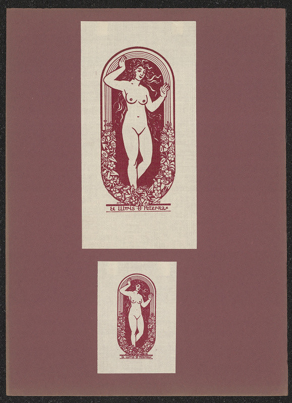 Jaroslav Mařík – Ex libris B. Peterka 