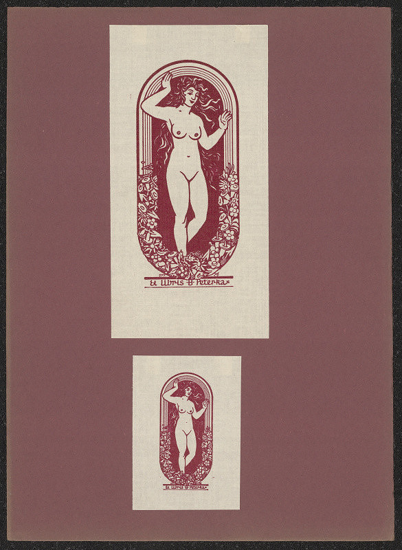 Jaroslav Mařík – Ex libris B. Peterka 