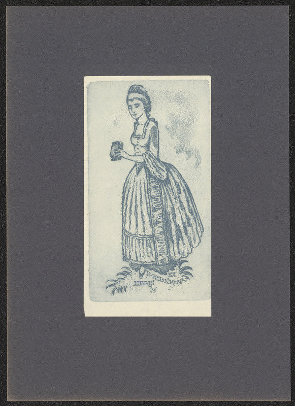 Jaroslav Mařík – Ex libris B. Rybičková 
