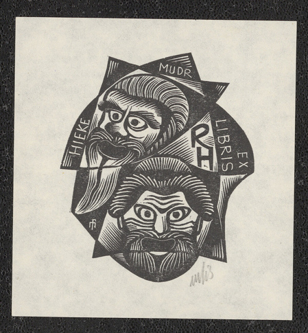 Otakar Mařík-Fils – Ex libris MUDr. Hieke, RH 