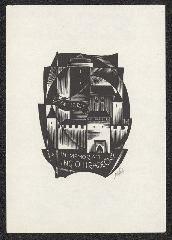 Otakar Mařík-Fils – Ex libris In memoriam Ing. O. Hradečný 