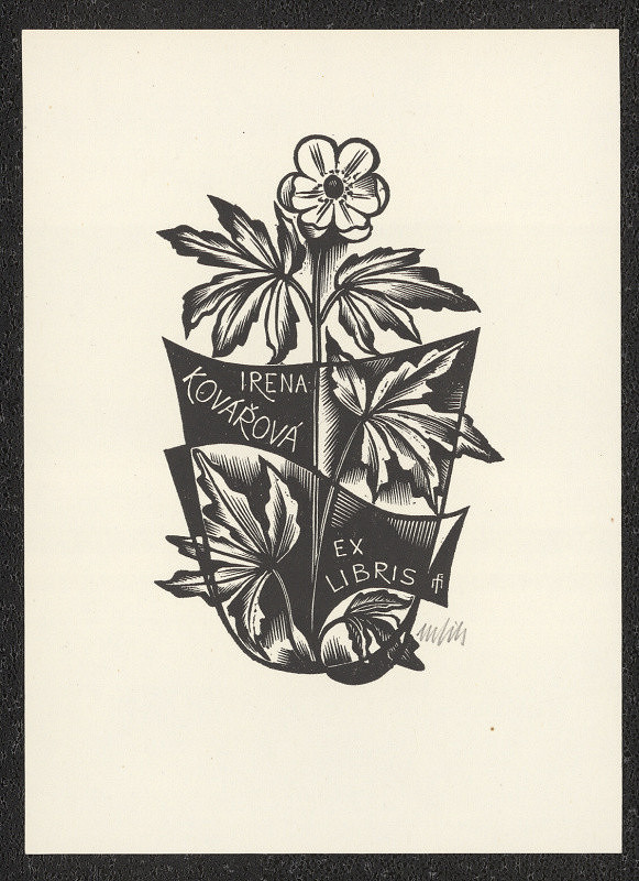 Otakar Mařík-Fils – Irena Kovářová Ex libris 