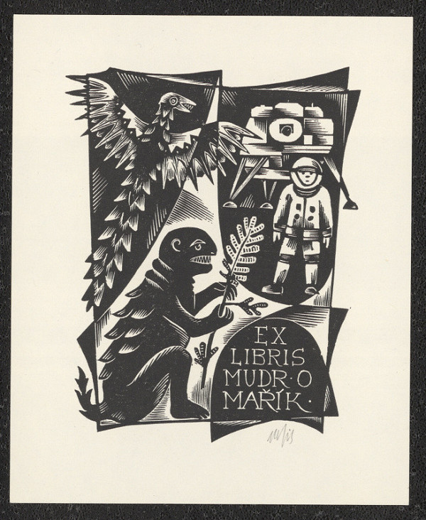 Otakar Mařík-Fils – Ex libris MUDr. O. Mařík 