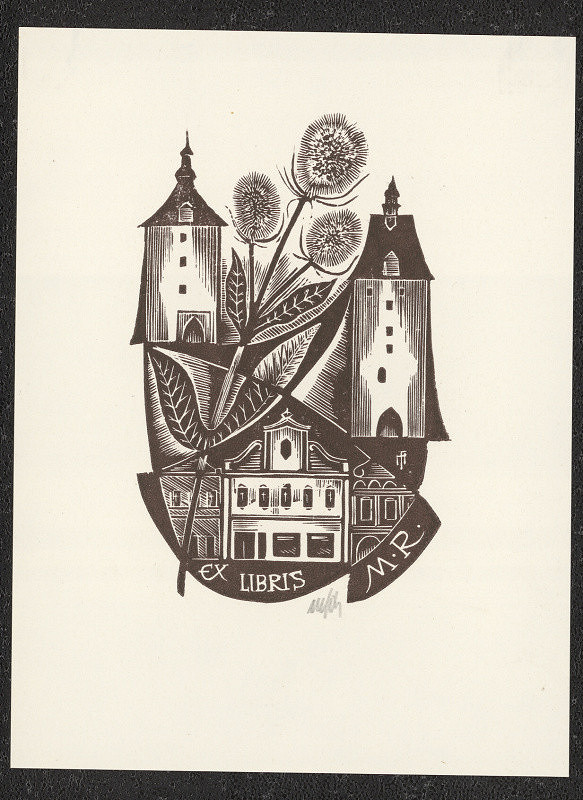 Otakar Mařík-Fils – Ex libris M. R. 