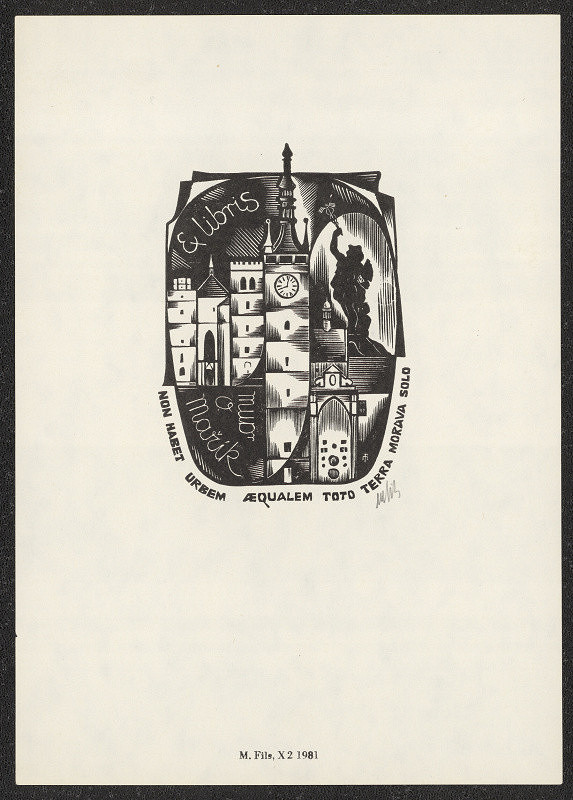 Otakar Mařík-Fils – Ex libris MUDr. O. Mařík 