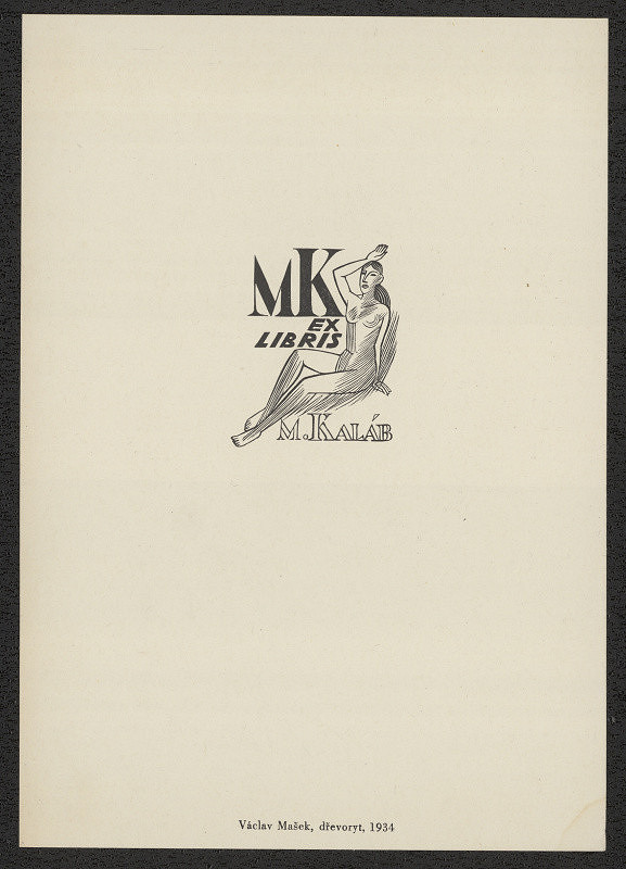 Václav Mašek – MK Ex libris M. Kaláb 