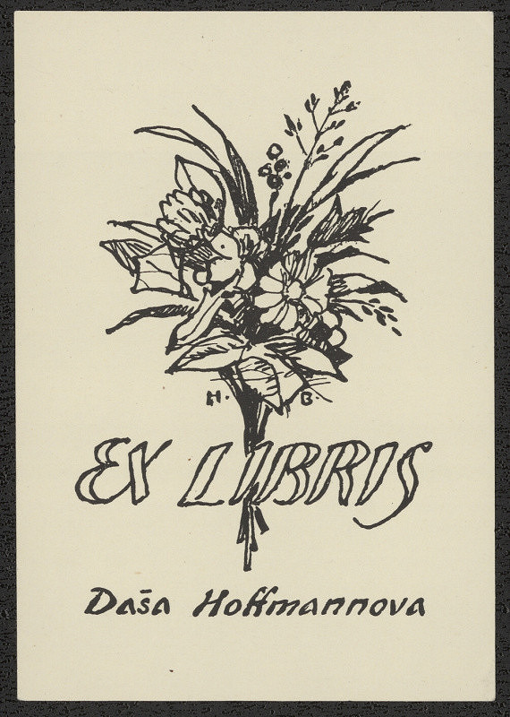 Hugo Boettinger (pseud. Dr.Desiderius) – Exlibris Daša Hoffmannova 