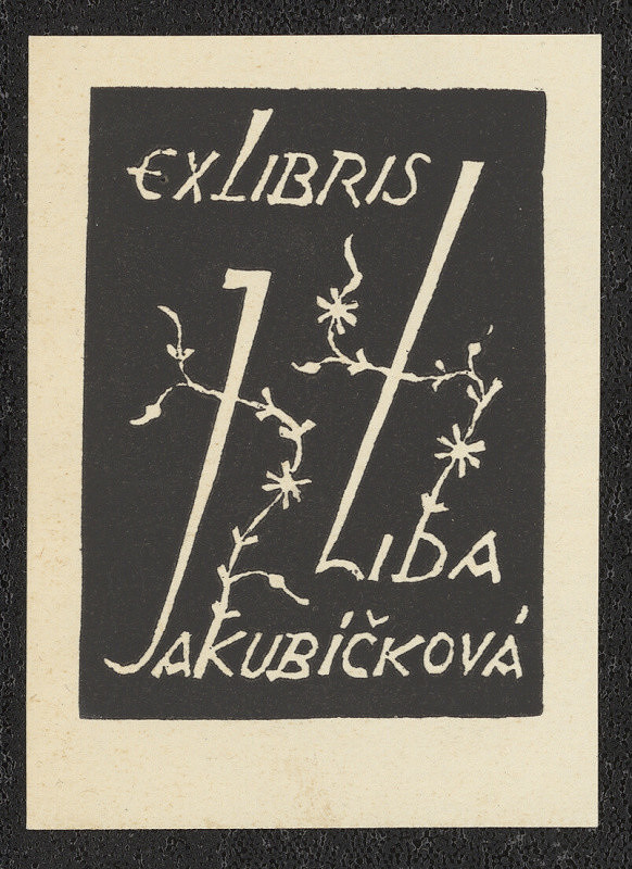 Jaroslav Melichárek – Ex libris Lida Jakubíčková 