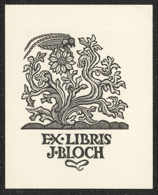 Zdeněk Mézl – Ex libris J. Bloch 