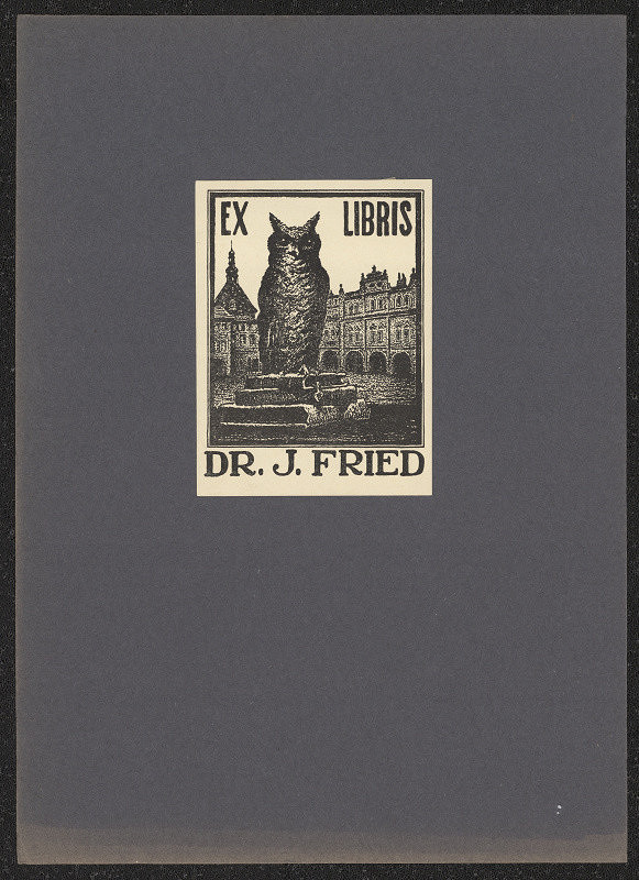 Milik (?) – Ex libris Dr. J. Fried 