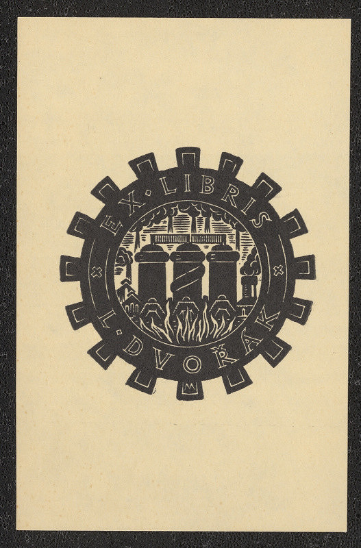 František Michl – Ex libris L. Dvořák 
