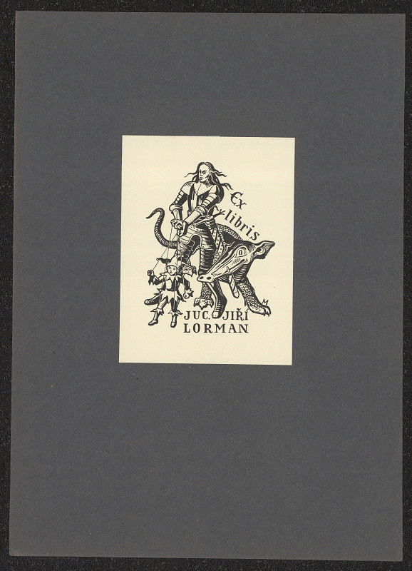 Jiří Mikula – Ex libris JUc. Jiří Lorman 