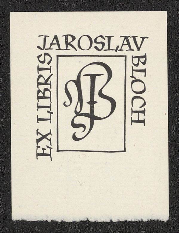 Oldřich Menhart – Ex libris Jaroslav Bloch 