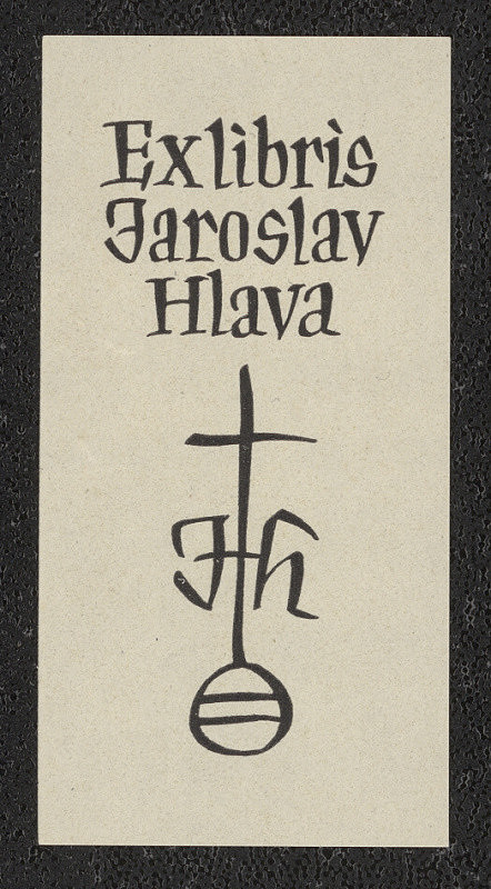 Oldřich Menhart – Ex libris Jaroslav Hlava 