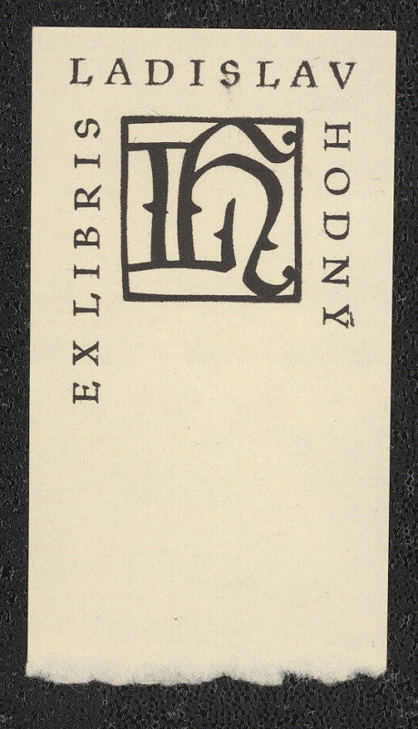 Oldřich Menhart – Ex libris Ladislav Hodný 