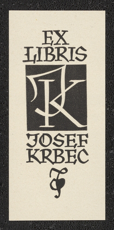 Oldřich Menhart – Ex libris Josef Krbec 