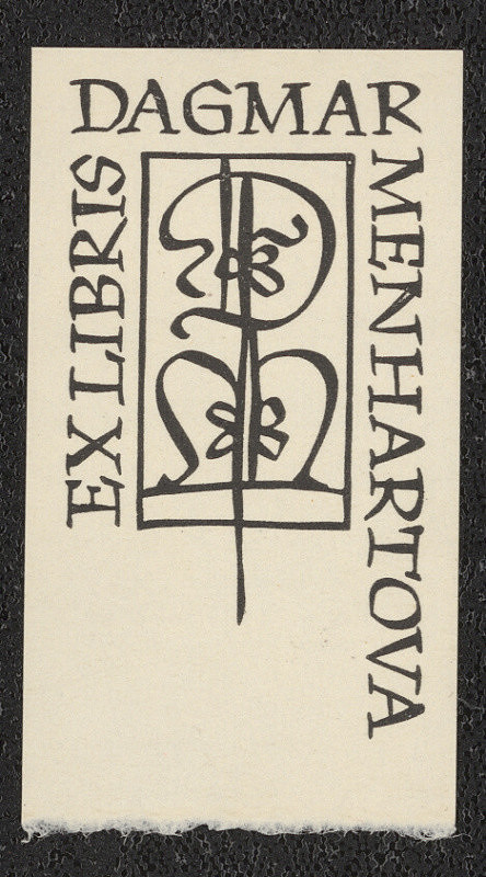 Oldřich Menhart – Ex libris Dagmar Menhartová 