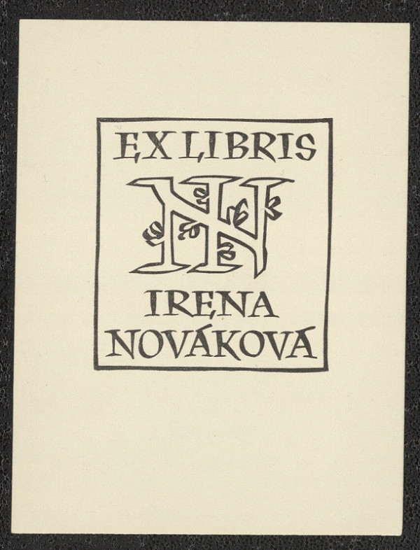 Oldřich Menhart – Ex libris Irena Nováková 