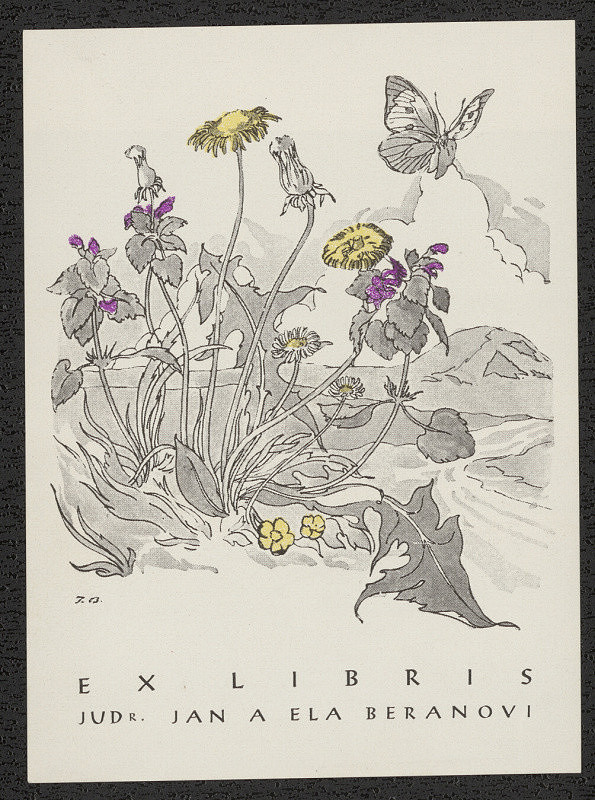 Julius Bous – Ex libris JUDr. Jan a Ela Beranovi 