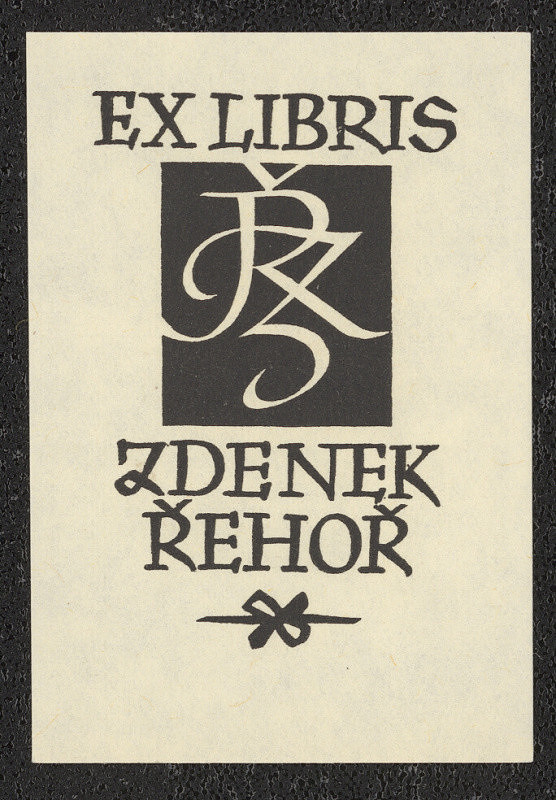 Oldřich Menhart – Ex libris Zdenek Řehoř 