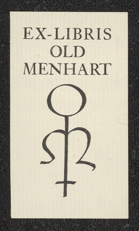 Oldřich Menhart – Ex libris Old Menhart 