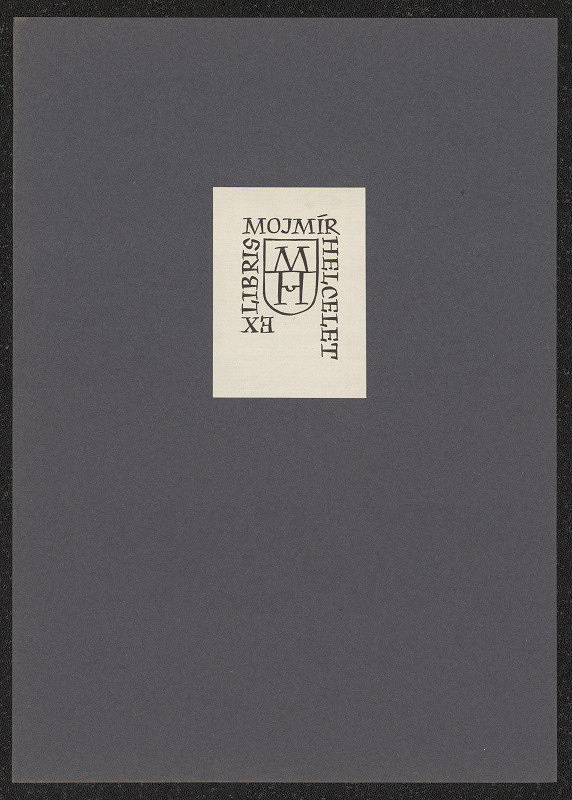 Oldřich Menhart – Ex libris Mojmír Helcelet 