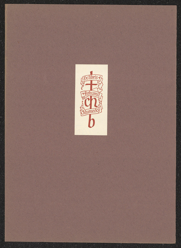 Oldřich Menhart – Ex libris Bohumil Chlumecký 