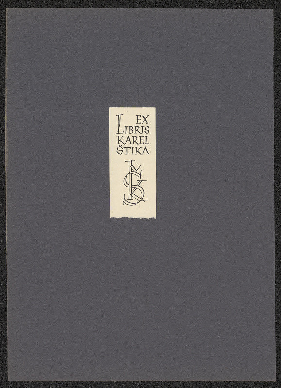 Oldřich Menhart – Ex libris Karel Štika 