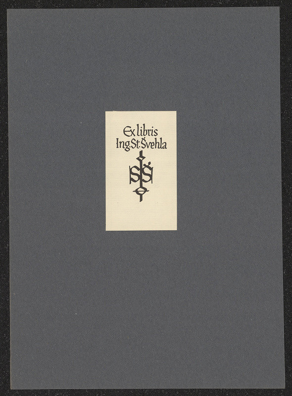 Oldřich Menhart – Ex libris Ing. St. Švehla 