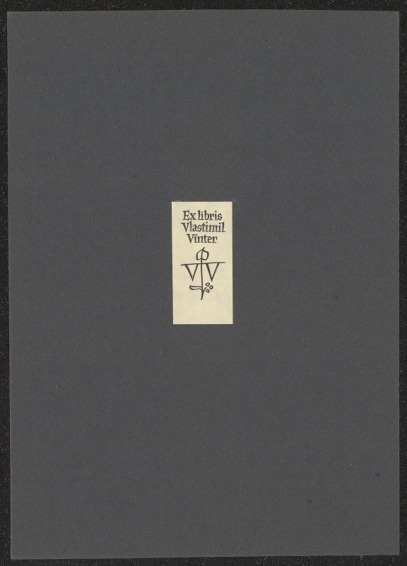 Oldřich Menhart – Ex libris Vlastimil Vinter 