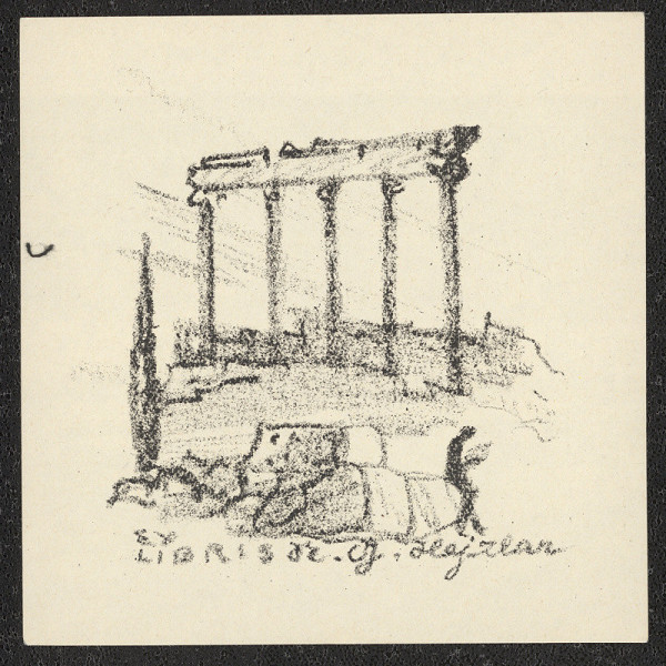 Eduard Milén – Ex libris Dr. G. Hejzlar 