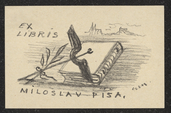 Eduard Milén – Ex libris Miloslav Píša 