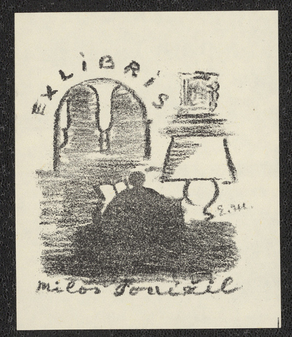 Eduard Milén – Ex libris Miloš Ponížil 