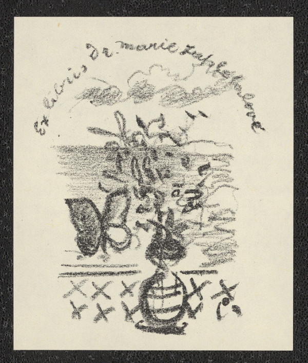 Eduard Milén – Ex libris Dr. Marie Zapletalové 