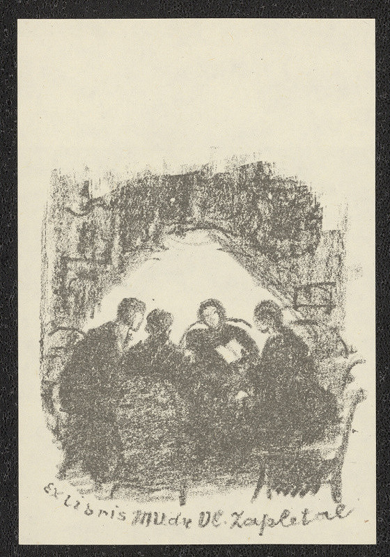 Eduard Milén – Ex libris MUDr. Vl. Zapletal 