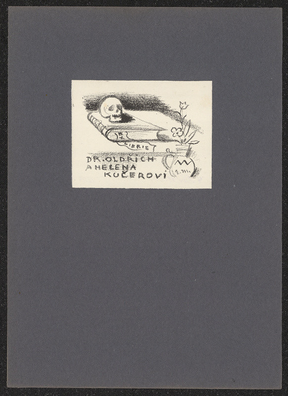 Eduard Milén – Ex libris Dr. Oldřich a Helena Kučerovi 