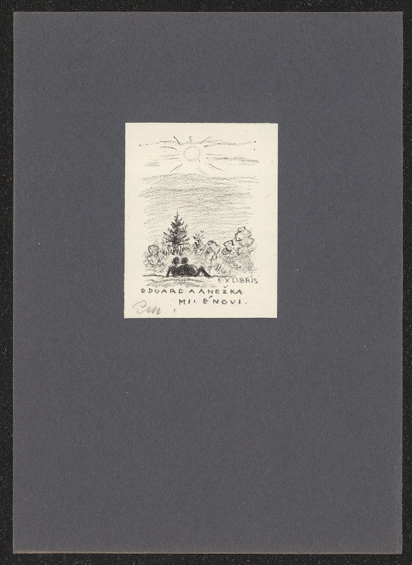 Eduard Milén – Ex libris Eduard a Anežka Milénovi 
