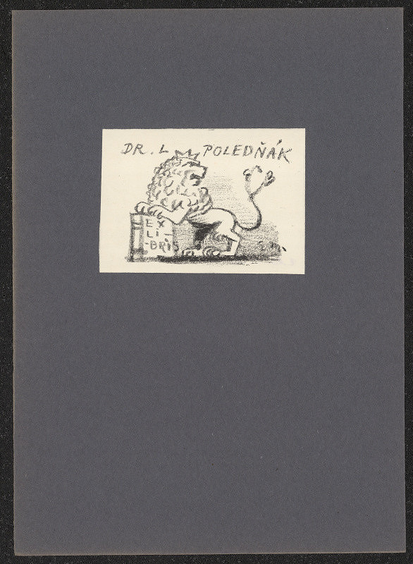 Eduard Milén – Ex libris Dr. L. Poledňák 