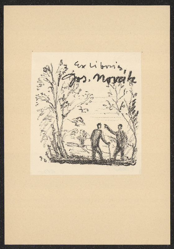 Eduard Milén (?) – Ex libris Jos. Novák 