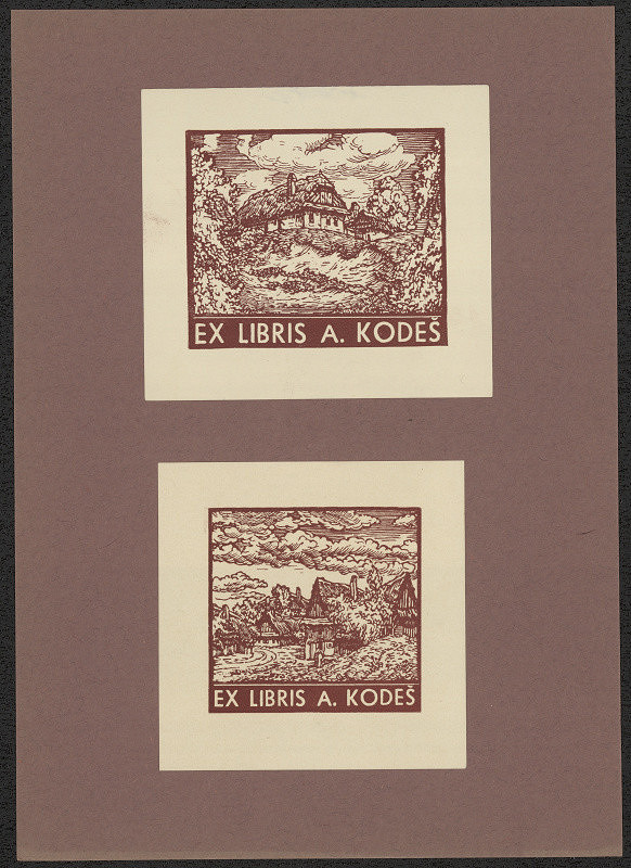 Vláďa Bořek (vl. jm. Kodeš Antonín) – Exlibris Antonín Kodeš 